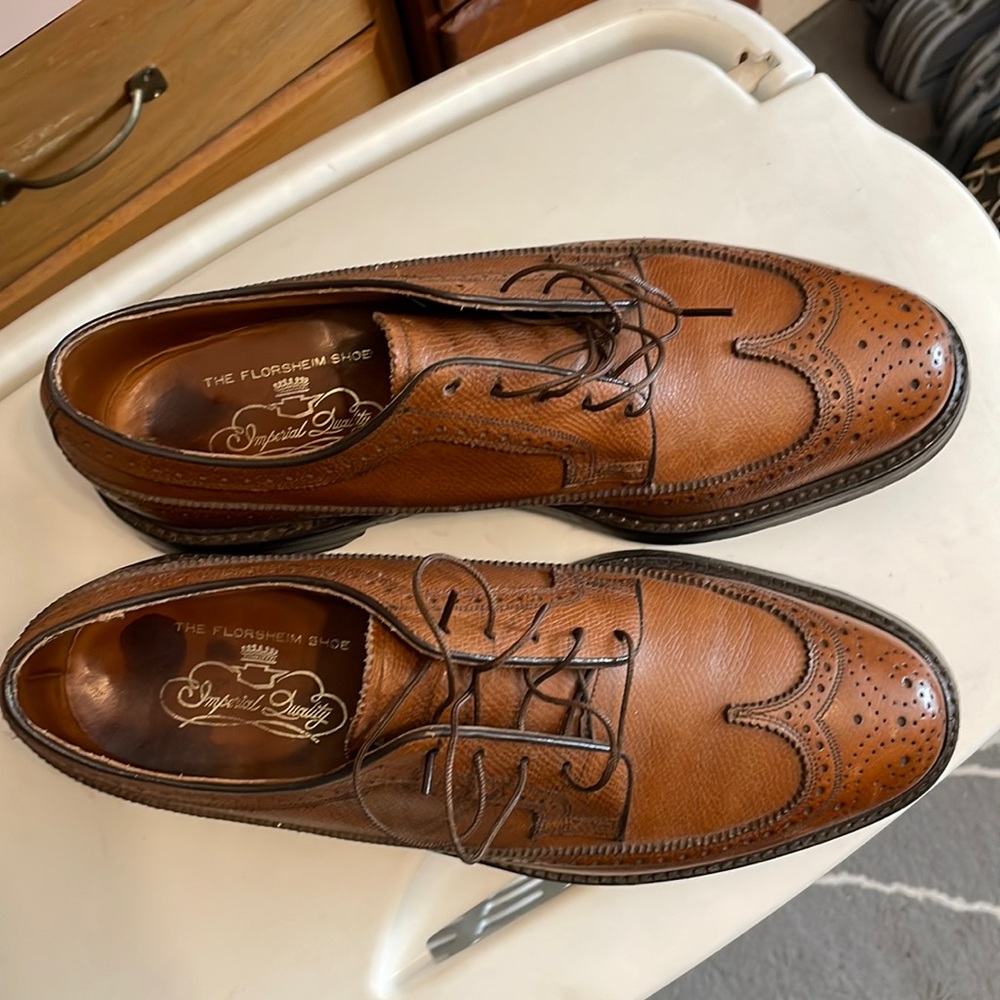 Florsheim imperial wingtip vintage 93602 9D